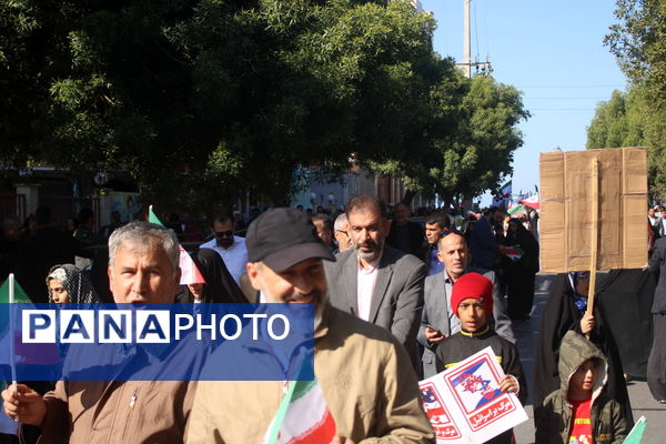 شکوه حضور مردم بوشهر در راهپیمایی ۲۲ بهمن