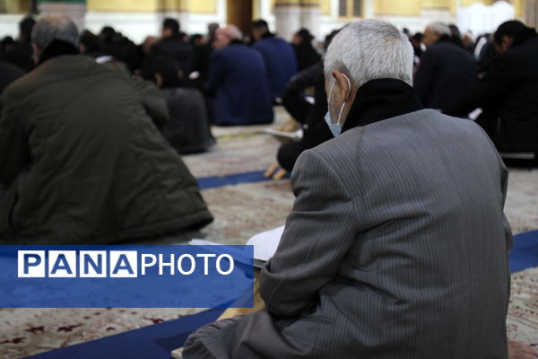 جزء خوانی قرآن کریم در حسینیه اعظم زنجان 