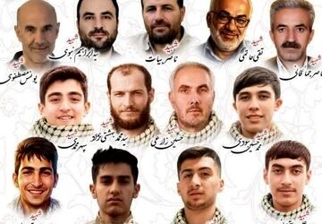 میثاق دوباره زنجانی‌ها با راه شهدا در چهلمین روز شهادت مدافعان امنیت