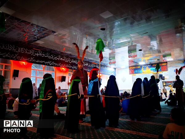 سوگواره تعزیه خوانی در امامزاده سید حمزه کاشمر