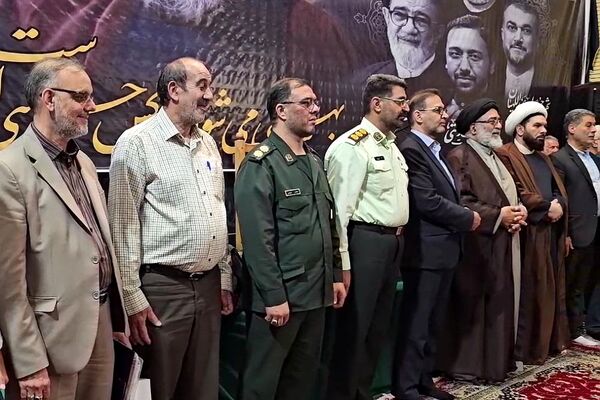 مراسم سالروز شهادت شهید بهشتی و ۷۲ یار انقلاب و چهلمین روز از شهادت رییس‌جمهور و شهدای خدمت در ورامین