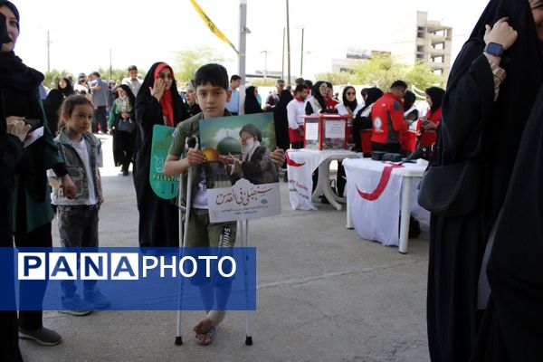 حضور چشمگیر کودکان گچساران در راهپیمایی روز قدس
