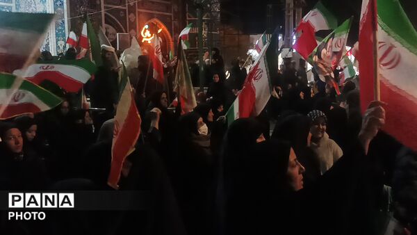 چهل و پنجمین شب از تجمعات مردمی در بی بی شطیطه شهرستان نیشابور 