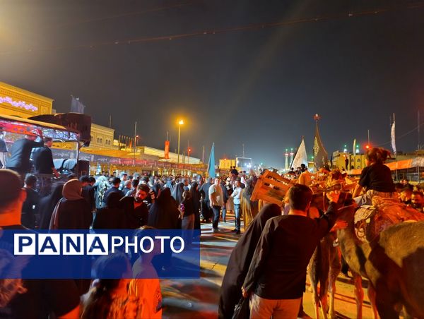 کاروان نمادین اسرای کربلا‌ازمیدان‌آستانه‌ی قم‌به‌سمت‌حرم‌حضرت‌معصومه"س"