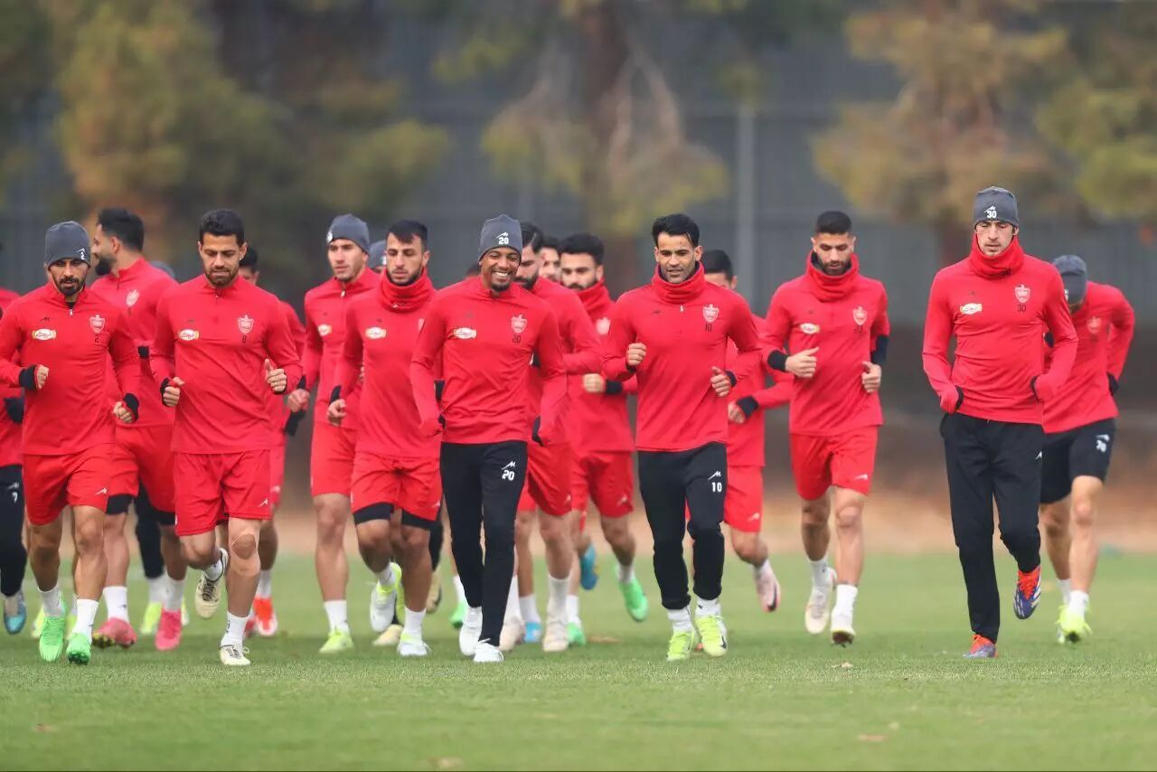 برگزاری آخرین تمرین پرسپولیس پیش از آخرین دیدار نیم‌فصل