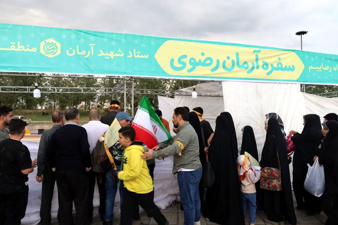 حضور پرشور مواکب طرح شهید آرمان منطقه ۶ در جشن بزرگ «امام رضایی‌ها»در تهران