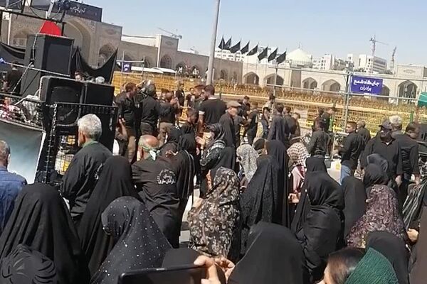 مراسم عزاداری عاشقان امام رضا (ع) در مشهد مقدس