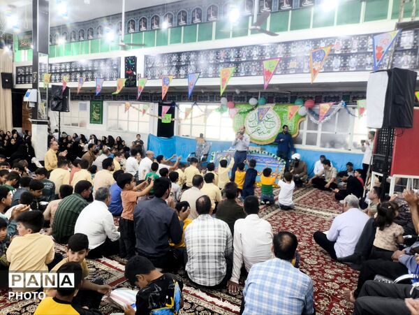 جشن باشکوه عید غدیر با حضور پرشور مردم در حسینیه حیدری فدافن 