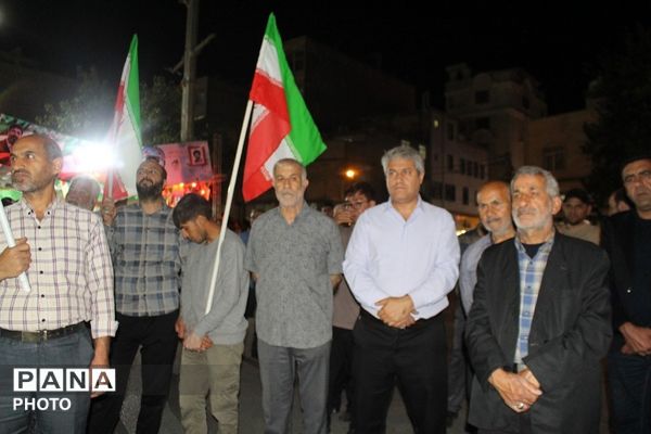 گردهمایی معلمان چهاردانگه در موکب فرهنگیان تجمعات شبانه