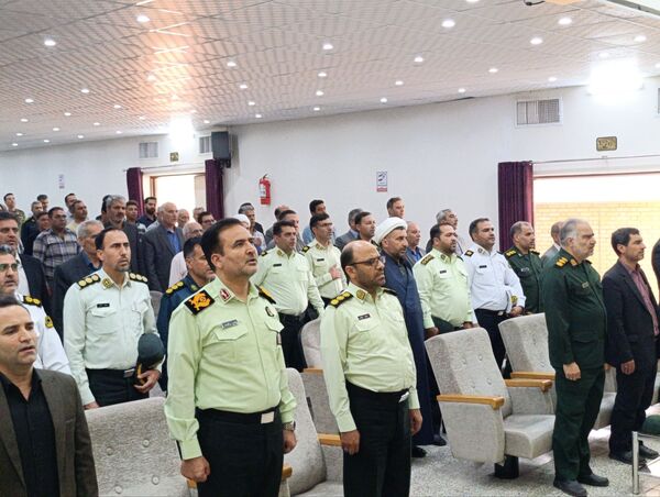  آیین و تکریم فرمانده نیروی انتظامی شهرستان خلیل آباد 