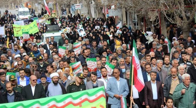 راهپیمایی یوم‌الله ۲۲ بهمن در بوانات