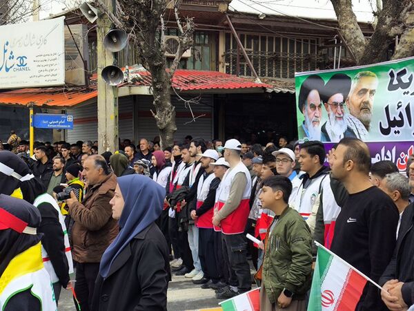 شکوه حضور مردم بانه در راهپیمایی 22 بهمن