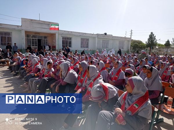 نواختن زنگ سپاس معلم در شهرستان جاجرم