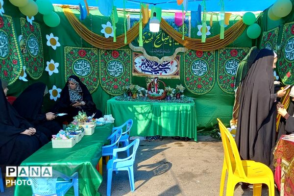 برپایی غرفه های مهدویت، فرهنگی هنری، بهداشت - سلامت، ورزشی و بسیج فرهنگیان در چهاردانگه
