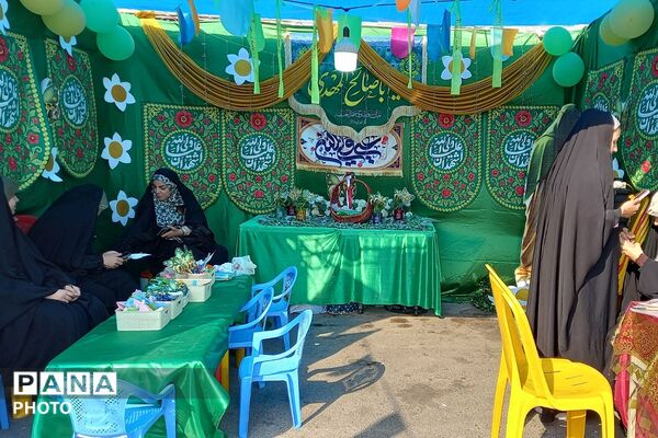 برپایی غرفه های مهدویت، فرهنگی هنری، بهداشت - سلامت، ورزشی و بسیج فرهنگیان در چهاردانگه