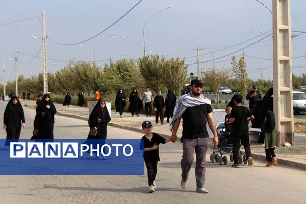 پیاده‌روی خانوادگی جاماندگان اربعین حسینی(ع) در قم