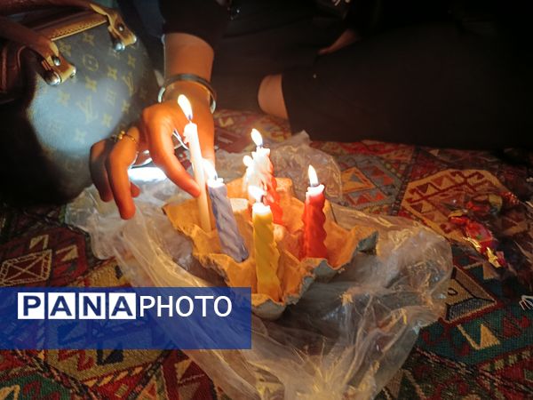 شام غریبان در امامزادگان سید محمد و سید نظام الدین شهرستان حاجی‌آباد