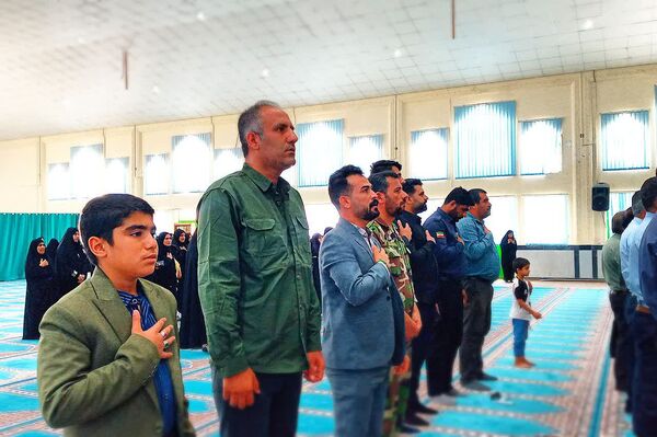 مراسم اولین سالگرد شهدای خدمت در شهرستان باشت