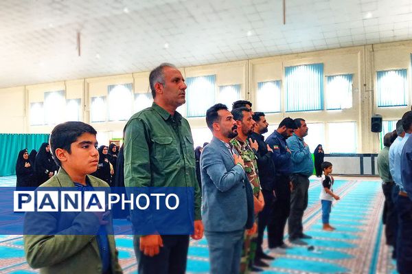 مراسم اولین سالگرد شهدای خدمت در شهرستان باشت