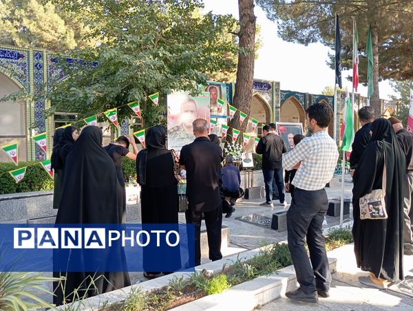 چهلم شهید امنیت هادی میر آبادی در بهشت فضل نیشابور 