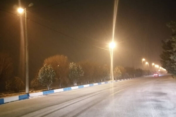 بارش اولین برف زمستانی در ایزدخواست