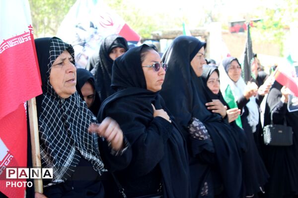 برگزاری مراسم عزاداری رهبر شهید در شهر آشخانه
