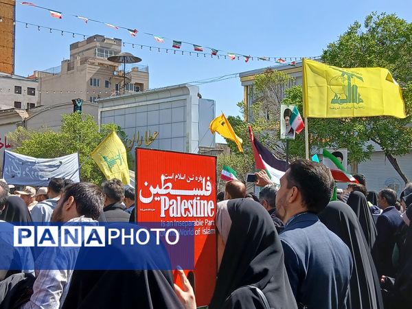 حضور پرشور مردم ولایت مدار مشهدی در راهپیمایی روز قدس