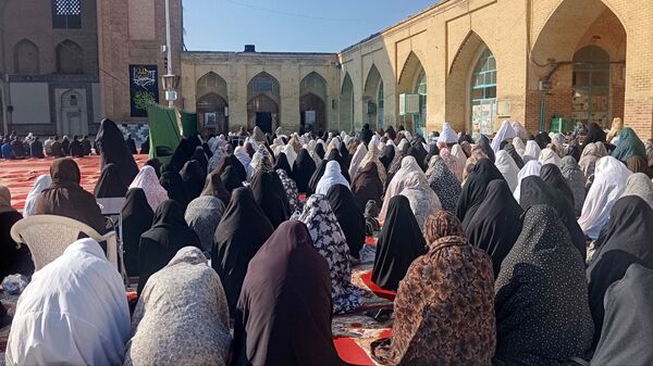 اقامه نماز  باران در نیشابور