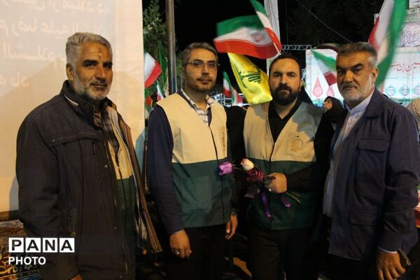 آسمان سامان، امروز رنگِ حرم را به خود گرفت