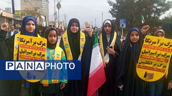 حضور  پرشور مردم در راهپیمایی ۲۲ بهمن دهدشت