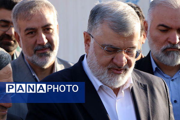 خشت گذاری ۲ مدرسه در ناحیه یک شهرستان بهارستان