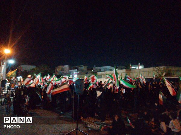 حماسه‌ای دیگر در شهرستان کهنوج با حضور مردم 