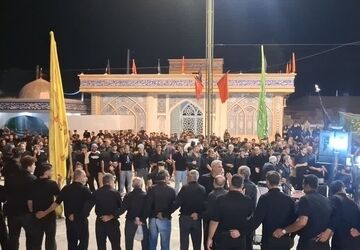لارستان غرق در ماتم حسینی