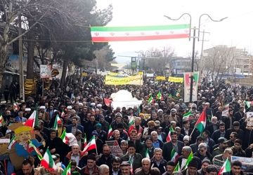 روایت پانا از حضور پرشکوه مردم سملقان در راهپیمایی ۲۲ بهمن