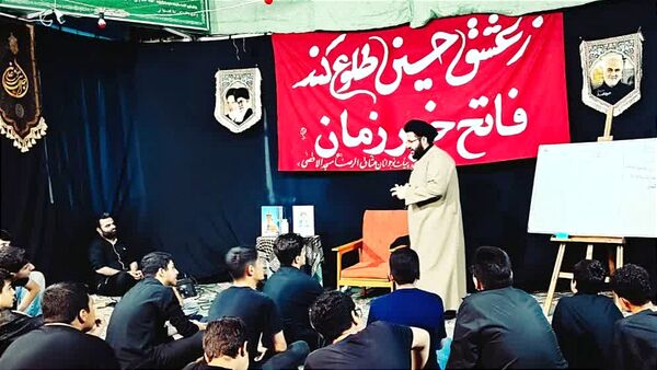 عزاداری نوجوانان عشاق‌ الرضا قائمشهر در سوگ حضرت علی اکبر(ع)