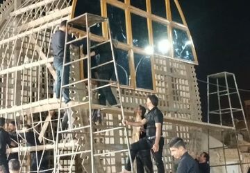آیین نخل بندی در شهرستان زارچ