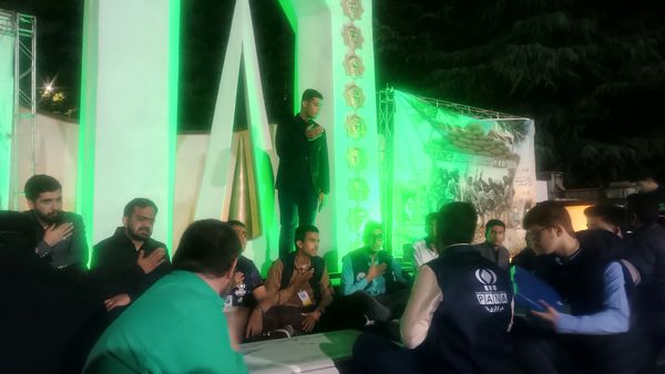 مراسم شب شهادت امام صادق(ع) در اردوی ملی پسران مسئله‌محور پانا