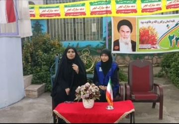 مراسم دهه فجر در دبیرستان نمونه دولتی حضرت زینب(س)