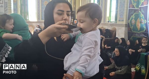 آیین شیرخوارگان حسینی در امام‌زاده احمد و محمود نظرآباد 