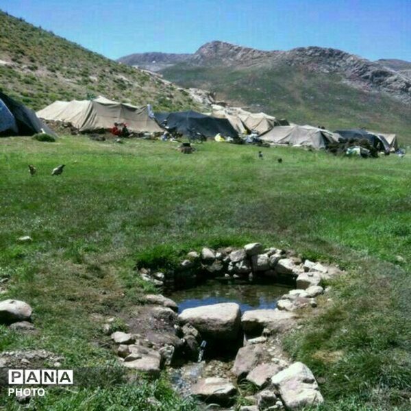 منظره ی دیدنی طبیعت کوه های شهر بار 