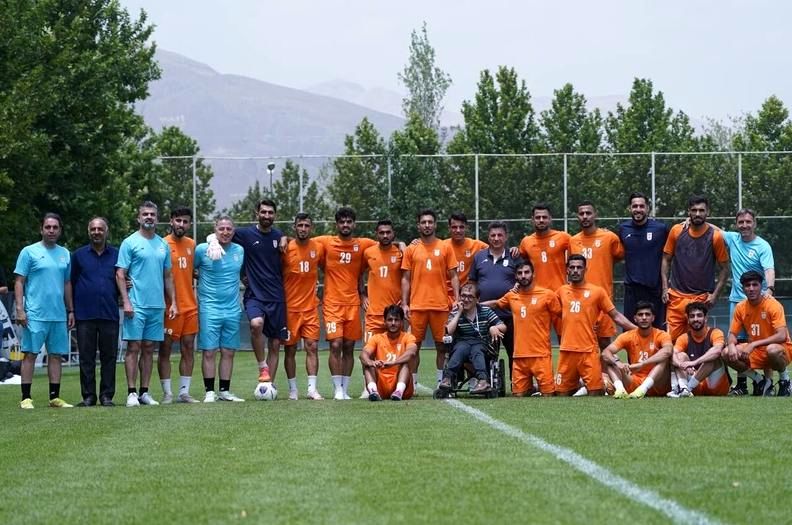 تمرین  تاکتیکی یوزها در کمپ تیم‌های ملی