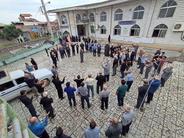 پیاده‌روی جاماندگان اربعین در قائمشهر 