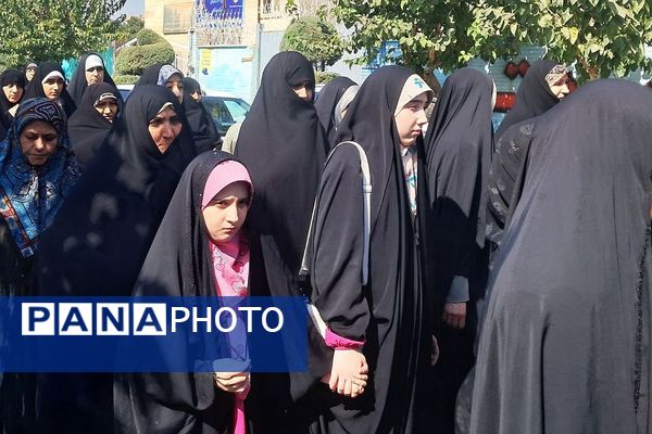 همبستگی مردم ولایتمدار نسیم‌شهر در راهپیمایی علیه رژیم صهیونیستی