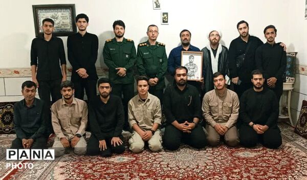 دیدار اعضای کمیته خادم الشهدا شهرستان کبودرآهنگ با خانواده شهدا