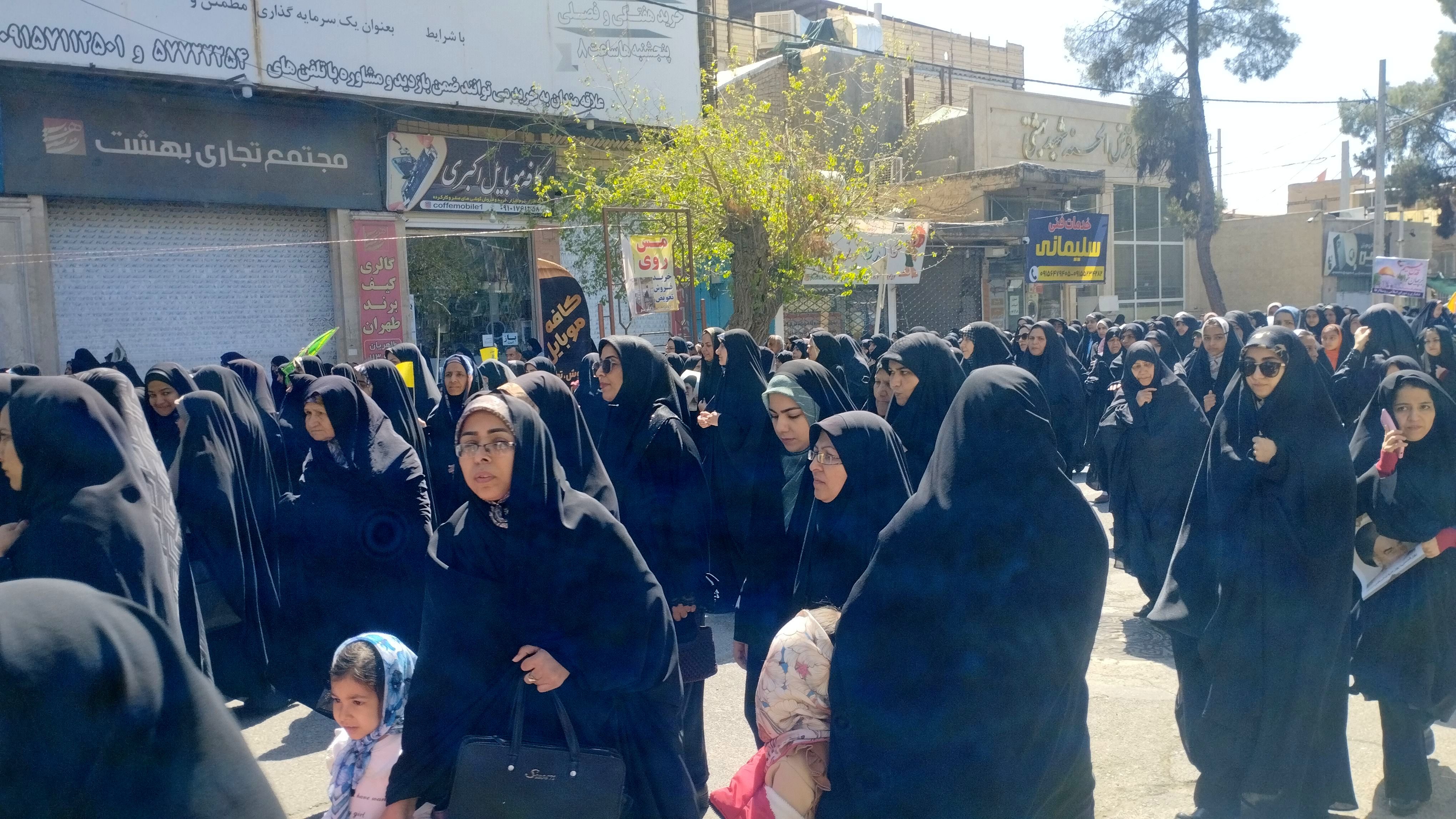 حضور باشکوه مردم ولایت مدار شهرستان خلیل‌آباد در راهپیمایی روز جهانی قدس 