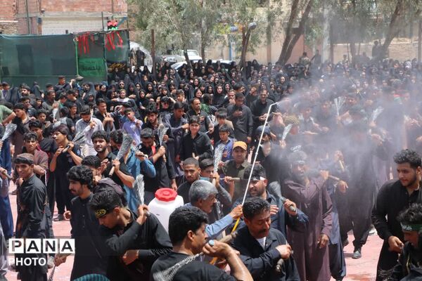 تجلی شور حسینی در ریگان؛ حضور گسترده عزاداران در آیین‌های عاشورای حسینی