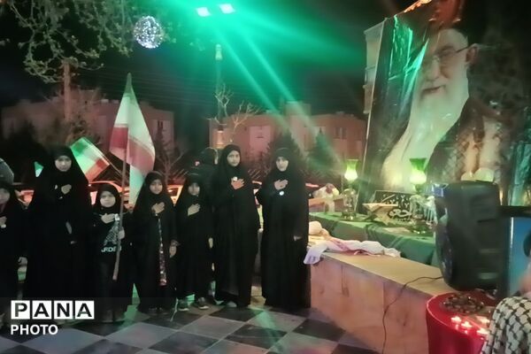 مراسم چهلمین روز شهادت دانش آموزان مدرسه شجره طیبه میناب در پردیس
