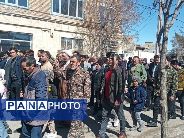 جلگه رخ به حمایت از قدس شریف ایستاد 