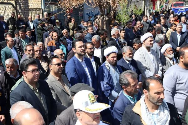راهپیمایی روز قدس در شهرستان رشتخوار
