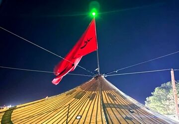 برپایی خیمه اباعبدالله الحسین(ع) در حسینیه بقیه الله الاعظم سرچشمه زارچ